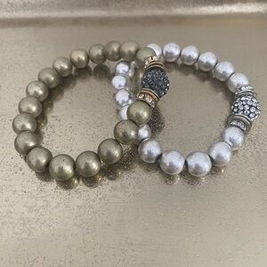 🌸3/$10🌸Elegant Gold and Silver Beaded Bracelets